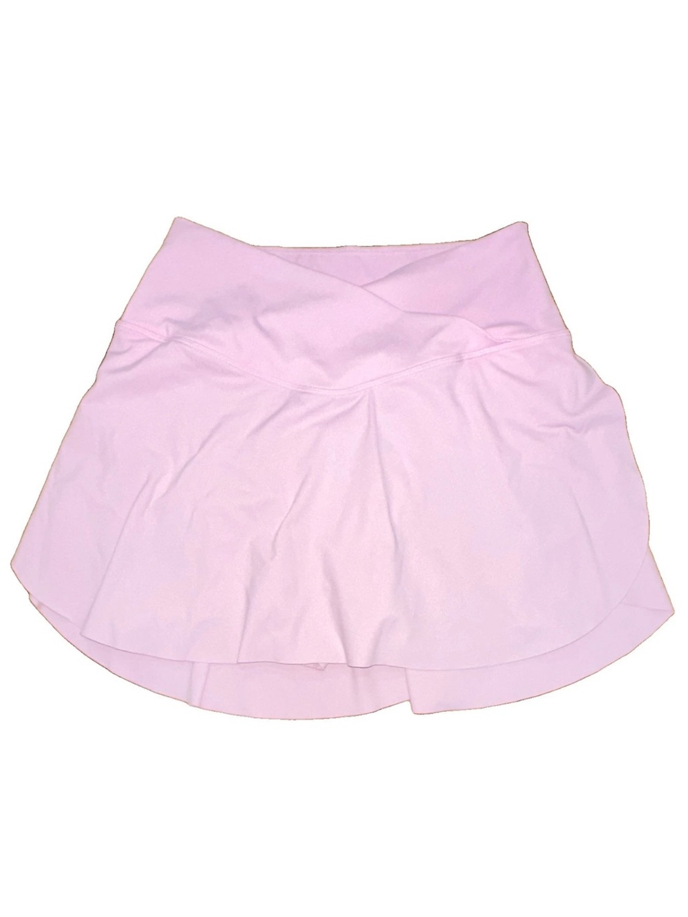 HALARA Light Pink Circle Skirt with Crossover Waistband